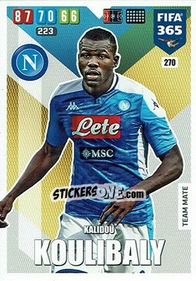 Sticker Kalidou Koulibaly - FIFA 365: 2019-2020. Adrenalyn XL n. 270 - Panini