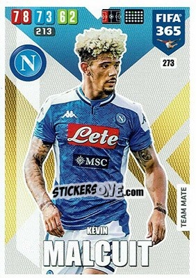Sticker Kevin Malcuit - FIFA 365: 2019-2020. Adrenalyn XL n. 273 - Panini