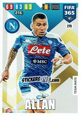 Sticker Allan - FIFA 365: 2019-2020. Adrenalyn XL n. 275 - Panini