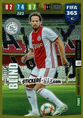 Sticker Daley Blind - FIFA 365: 2019-2020. Adrenalyn XL n. 281 - Panini