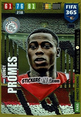 Sticker Quincy Promes - FIFA 365: 2019-2020. Adrenalyn XL - Panini