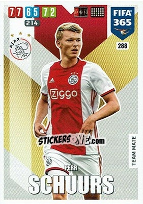 Sticker Perr Schuurs - FIFA 365: 2019-2020. Adrenalyn XL n. 288 - Panini