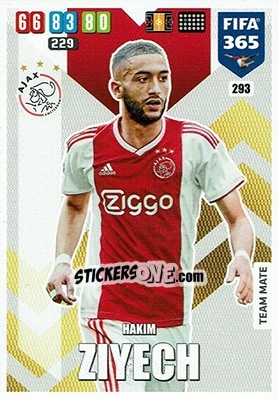 Sticker Hakim Ziyech - FIFA 365: 2019-2020. Adrenalyn XL n. 293 - Panini