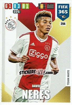 Sticker David Neres - FIFA 365: 2019-2020. Adrenalyn XL n. 294 - Panini