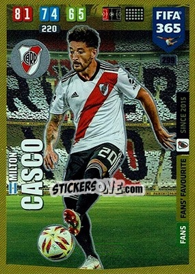 Sticker Milton Casco - FIFA 365: 2019-2020. Adrenalyn XL n. 299 - Panini