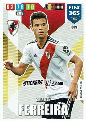Sticker Cristian Ferreira - FIFA 365: 2019-2020. Adrenalyn XL n. 309 - Panini