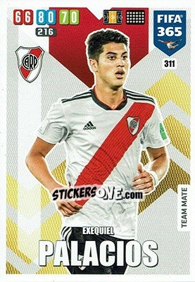 Sticker Exequiel Palacios - FIFA 365: 2019-2020. Adrenalyn XL n. 311 - Panini