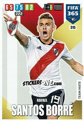 Sticker Rafael Santos Borre - FIFA 365: 2019-2020. Adrenalyn XL n. 315 - Panini