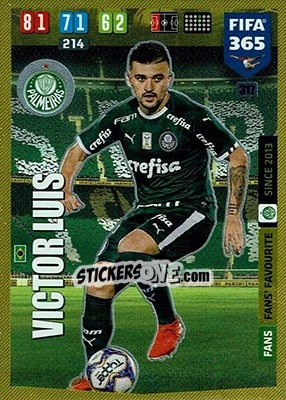 Figurina Victor Luis - FIFA 365: 2019-2020. Adrenalyn XL - Panini