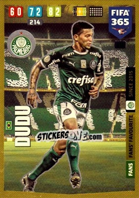 Sticker Dudu - FIFA 365: 2019-2020. Adrenalyn XL n. 318 - Panini