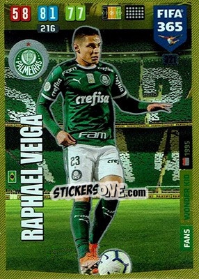 Sticker Raphael Veiga - FIFA 365: 2019-2020. Adrenalyn XL n. 321 - Panini