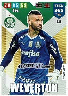 Sticker Weverton - FIFA 365: 2019-2020. Adrenalyn XL n. 322 - Panini