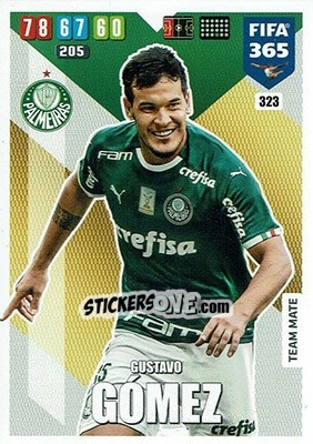 Sticker Gustavo Gomez - FIFA 365: 2019-2020. Adrenalyn XL n. 323 - Panini