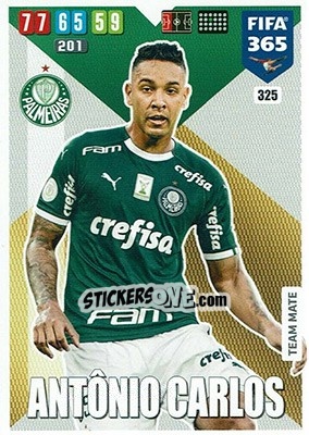 Sticker Antônio Carlos - FIFA 365: 2019-2020. Adrenalyn XL n. 325 - Panini