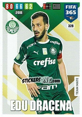 Sticker Edu Dracena - FIFA 365: 2019-2020. Adrenalyn XL n. 328 - Panini