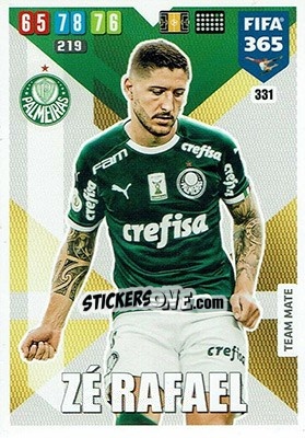 Sticker Ze Rafael - FIFA 365: 2019-2020. Adrenalyn XL n. 331 - Panini