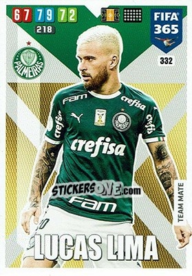Sticker Lucas Lima - FIFA 365: 2019-2020. Adrenalyn XL n. 332 - Panini
