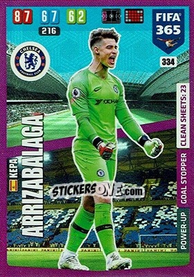 Sticker Kepa Arrizabalaga - FIFA 365: 2019-2020. Adrenalyn XL n. 334 - Panini
