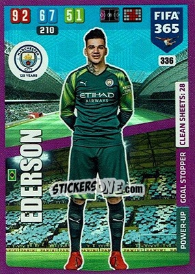 Sticker Ederson - FIFA 365: 2019-2020. Adrenalyn XL n. 336 - Panini
