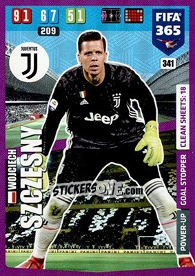 Sticker Wojciech Szczęsny - FIFA 365: 2019-2020. Adrenalyn XL n. 341 - Panini