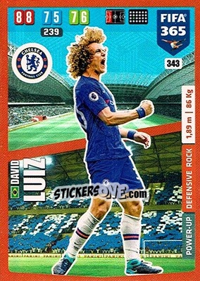 Sticker David Luiz - FIFA 365: 2019-2020. Adrenalyn XL n. 343 - Panini