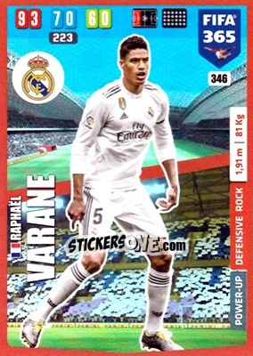 Sticker Raphaël Varane - FIFA 365: 2019-2020. Adrenalyn XL - Panini