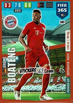 Sticker Jérôme Boateng - FIFA 365: 2019-2020. Adrenalyn XL n. 347 - Panini