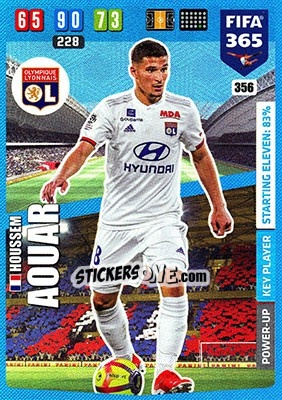 Sticker Houssem Aouar - FIFA 365: 2019-2020. Adrenalyn XL n. 356 - Panini