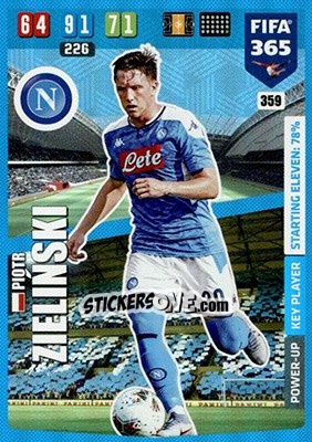 Sticker Piotr Zieliński - FIFA 365: 2019-2020. Adrenalyn XL n. 359 - Panini