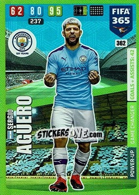 Figurina Sergio Agüero - FIFA 365: 2019-2020. Adrenalyn XL - Panini