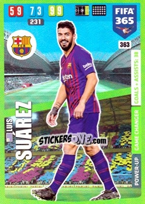 Sticker Luis Suárez - FIFA 365: 2019-2020. Adrenalyn XL n. 363 - Panini