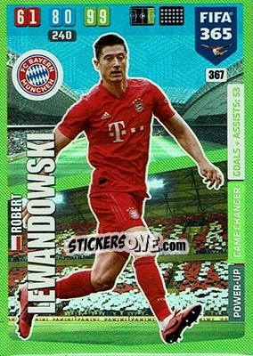 Sticker Robert Lewandowski - FIFA 365: 2019-2020. Adrenalyn XL n. 367 - Panini