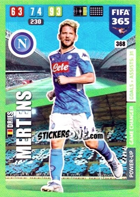 Sticker Dries Mertens - FIFA 365: 2019-2020. Adrenalyn XL n. 368 - Panini