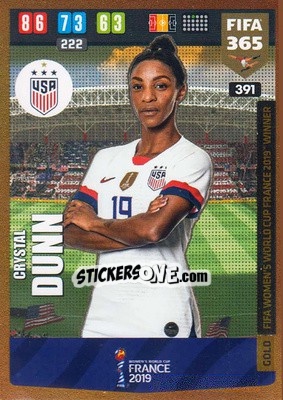 Sticker Crystal Dunn - FIFA 365: 2019-2020. Adrenalyn XL - Panini