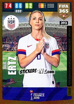 Sticker Julie Ertz - FIFA 365: 2019-2020. Adrenalyn XL - Panini