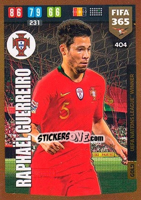 Sticker Raphael Guerreiro - FIFA 365: 2019-2020. Adrenalyn XL n. 404 - Panini