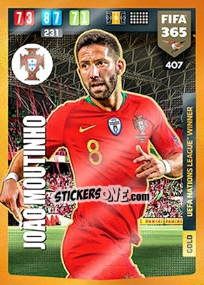 Sticker João Moutinho - FIFA 365: 2019-2020. Adrenalyn XL n. 407 - Panini