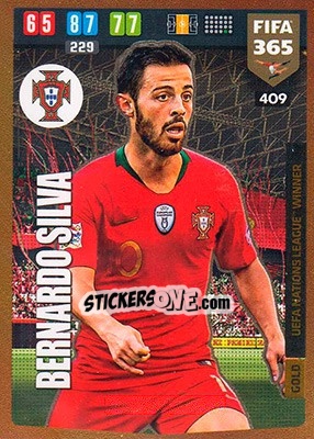 Sticker Bernardo Silva - FIFA 365: 2019-2020. Adrenalyn XL n. 409 - Panini