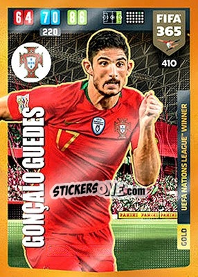 Sticker Gonçalo Guedes - FIFA 365: 2019-2020. Adrenalyn XL n. 410 - Panini
