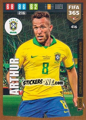 Sticker Arthur - FIFA 365: 2019-2020. Adrenalyn XL n. 416 - Panini