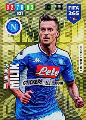 Sticker Arkadiusz Milik - FIFA 365: 2019-2020. Adrenalyn XL n. LE-AMI - Panini