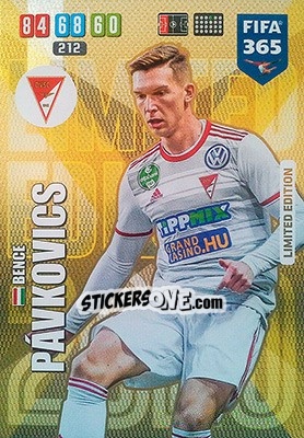 Sticker Bence Pávkovics - FIFA 365: 2019-2020. Adrenalyn XL n. LE-BP - Panini