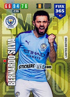 Sticker Bernardo Silva - FIFA 365: 2019-2020. Adrenalyn XL n. LE-BS - Panini