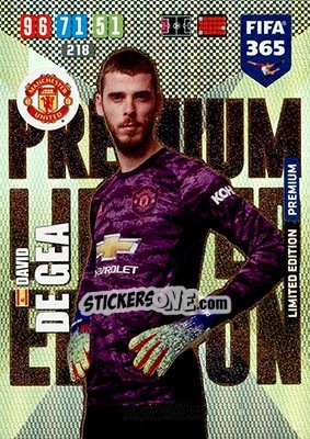 Sticker David de Gea - FIFA 365: 2019-2020. Adrenalyn XL n. LE-DDG - Panini