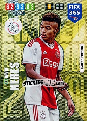 Sticker David Neres - FIFA 365: 2019-2020. Adrenalyn XL n. LE-DN - Panini