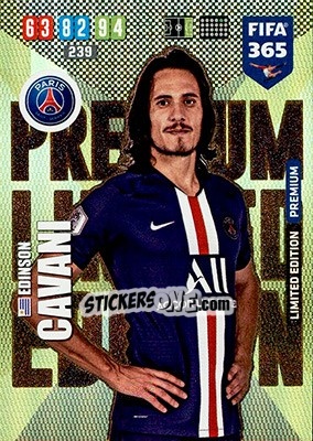 Cromo Edinson Cavani - FIFA 365: 2019-2020. Adrenalyn XL - Panini