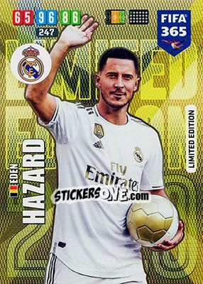 Sticker Eden Hazard - FIFA 365: 2019-2020. Adrenalyn XL - Panini