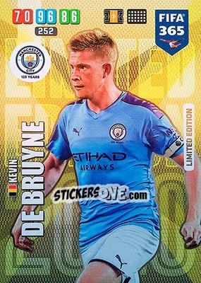 Sticker Kevin De Bruyne - FIFA 365: 2019-2020. Adrenalyn XL n. LE-KDB - Panini
