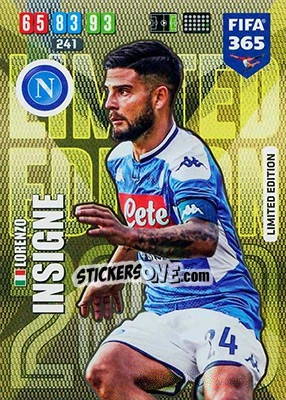 Figurina Lorenzo Insigne - FIFA 365: 2019-2020. Adrenalyn XL - Panini