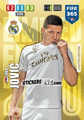 Sticker Luka Jovic - FIFA 365: 2019-2020. Adrenalyn XL n. LE-LJ - Panini